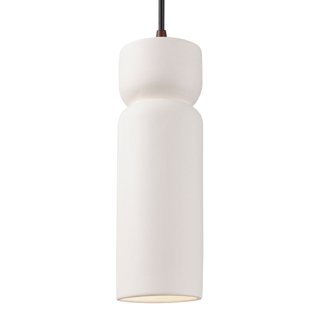 Justice Designs Radiance Collection CER-6510-BIS-DBRZ-BKCD Pendant Light - Bisque