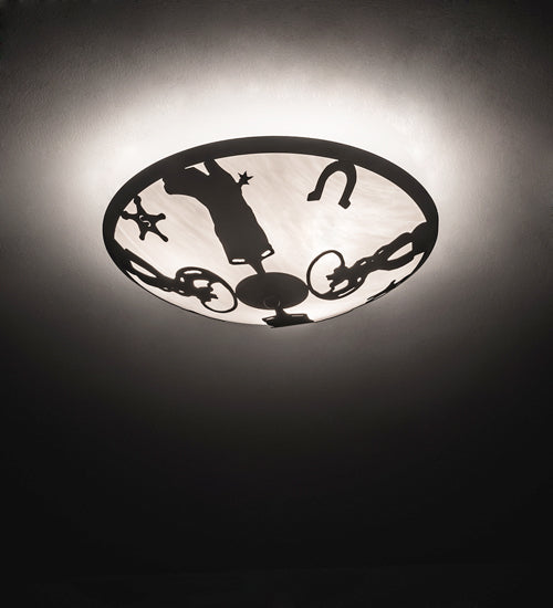 Meyda Tiffany Cowboy 11860 Ceiling Light - Timeless Bronze