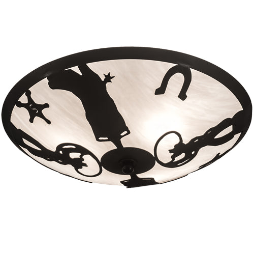 Meyda Tiffany Cowboy 11860 Ceiling Light - Timeless Bronze