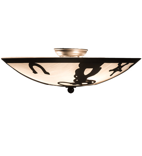 Meyda Tiffany Cowboy 11860 Ceiling Light - Timeless Bronze