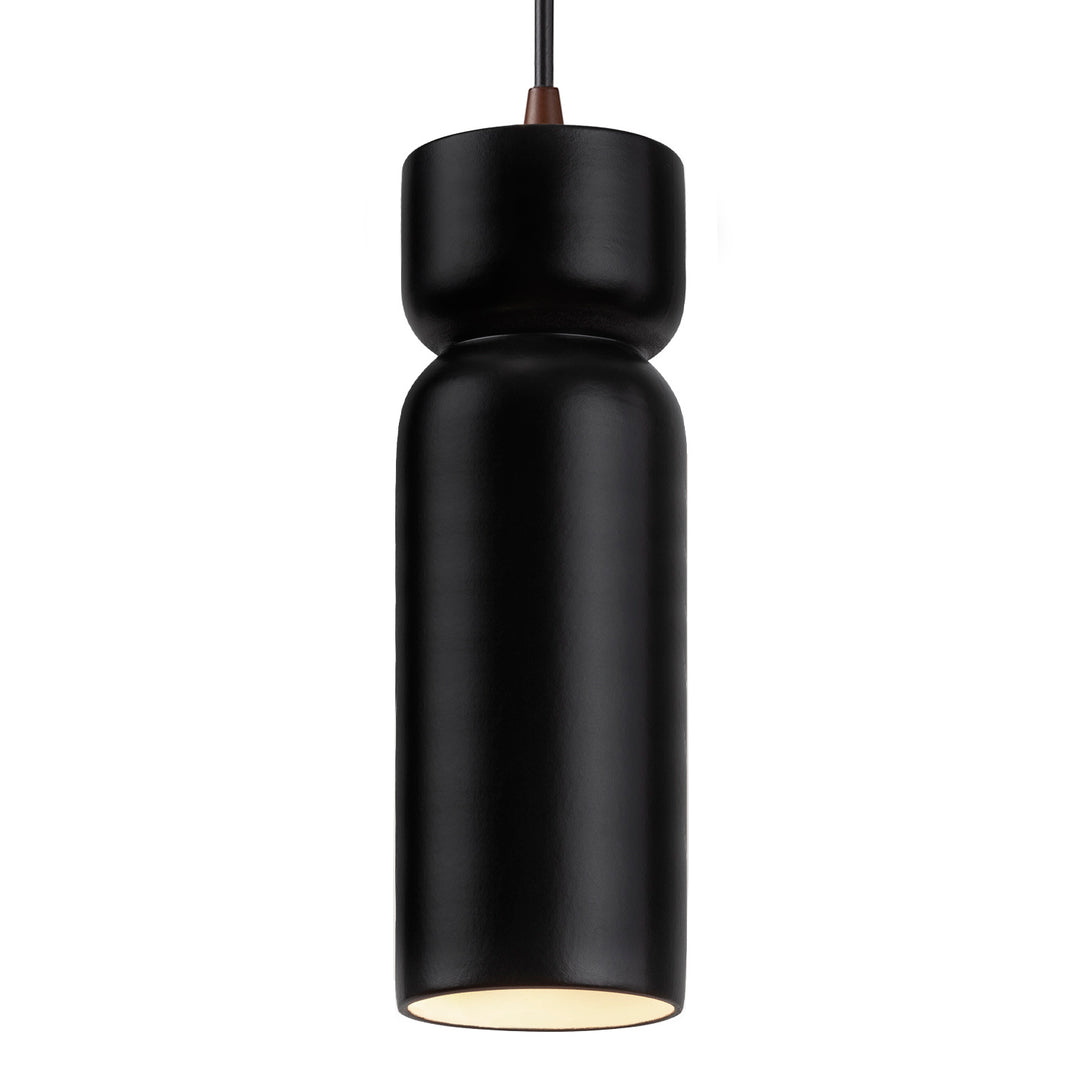 Justice Designs Radiance Collection CER-6510-CRB-DBRZ-BKCD Pendant Light - Carbon - Matte Black