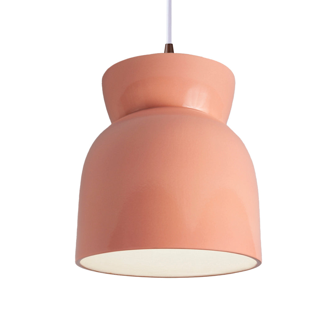 Justice Designs Radiance Collection CER-6515-BSH-DBRZ-WTCD Pendant Light - Gloss Blush