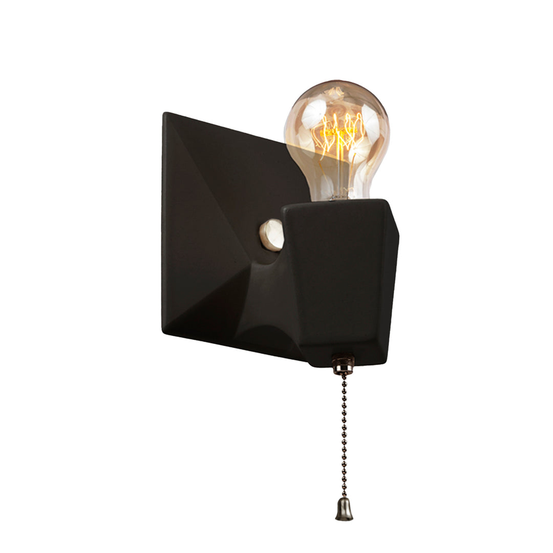 Justice Designs American Classics CER-7011-CRB-NCKL Wall Light - Carbon - Matte Black