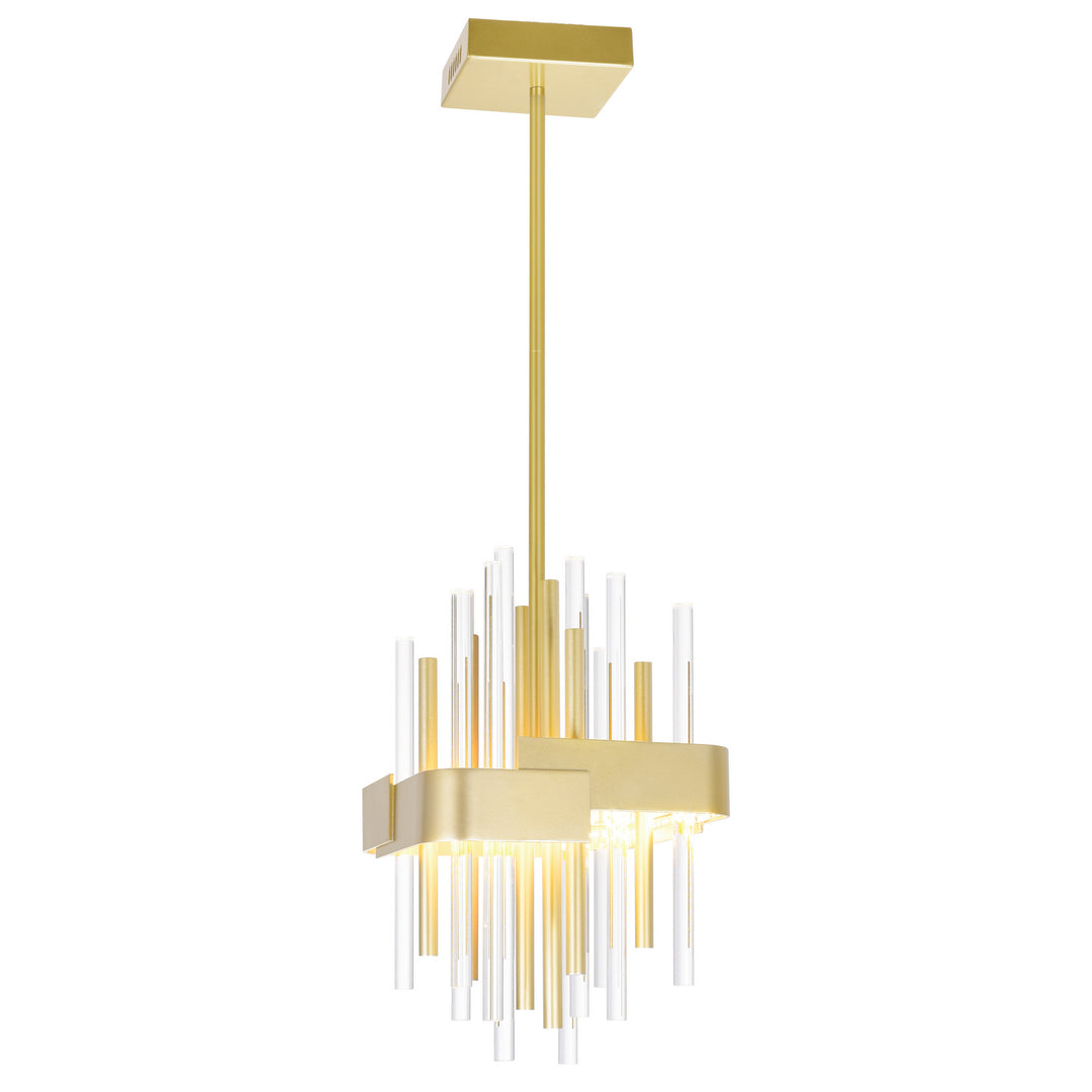 CWI Millipede 1245p8-602 Pendant Light - Satin Gold