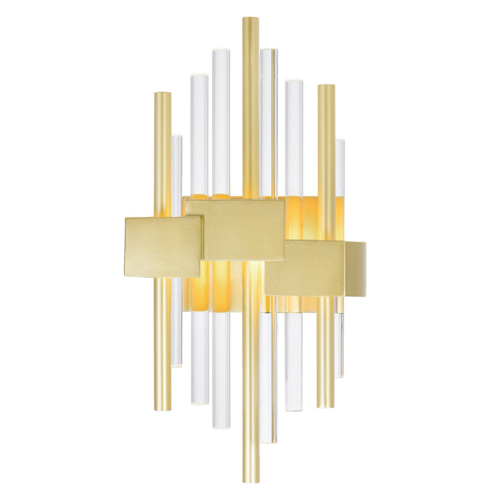 CWI Millipede 1245w7-1-602 Wall Sconce Light - Satin Gold