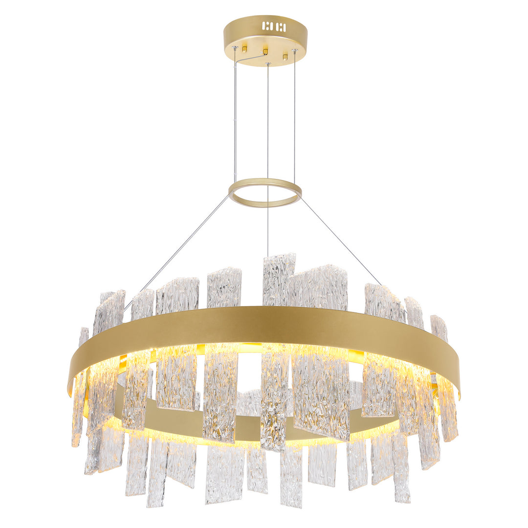 CWI Guadiana 1246p32-602 Chandelier Light - Satin Gold