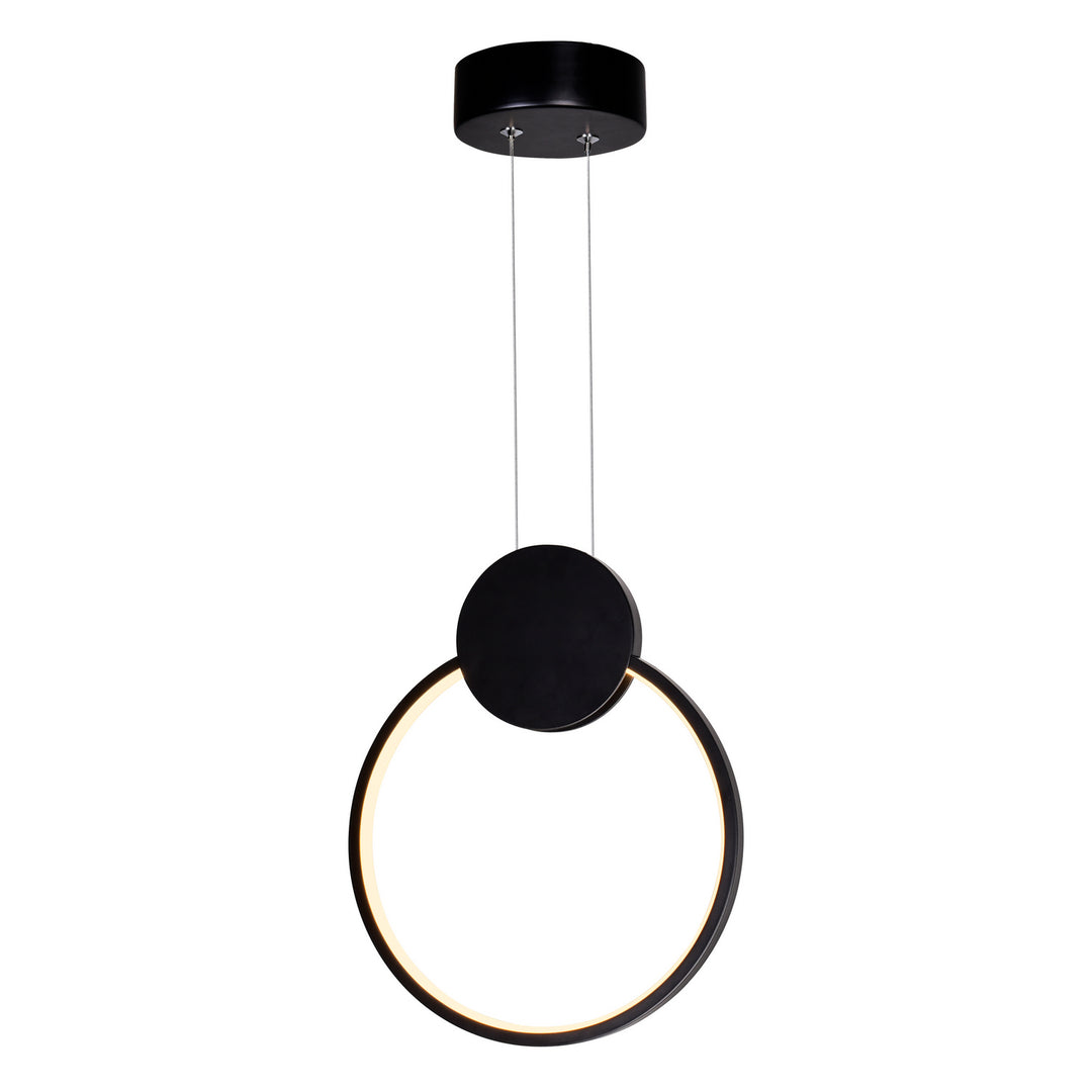 CWI Pulley 1297p10-1-101 Pendant Light - Black