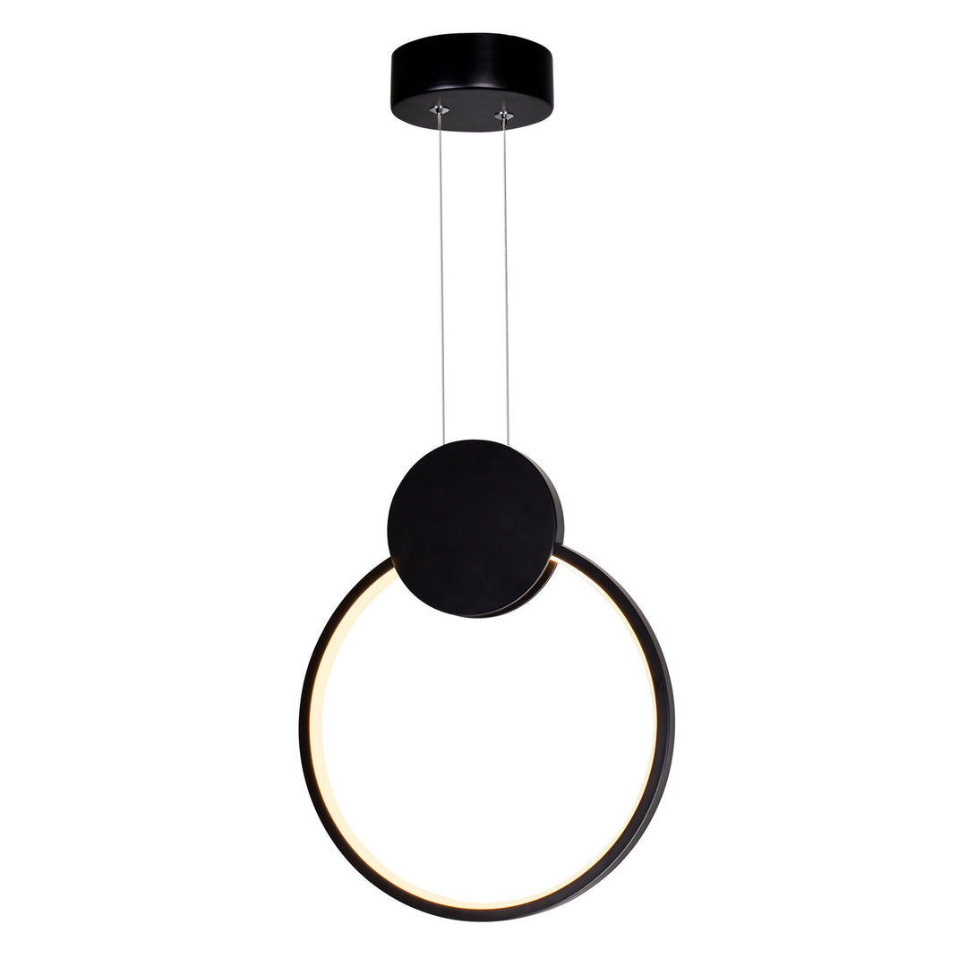 CWI Pulley 1297p12-1-101 Pendant Light - Black