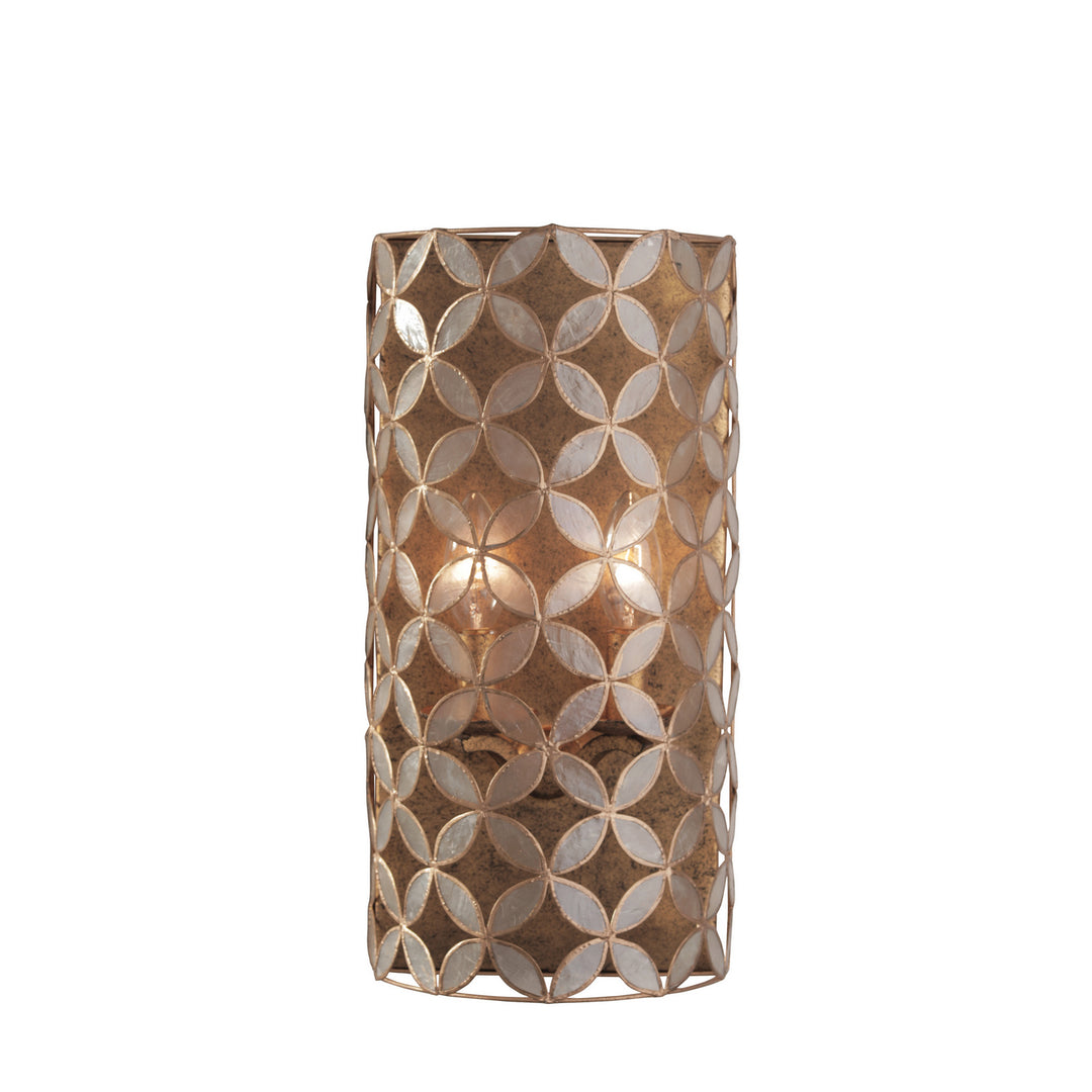 Kalco Maurelle 515021OL Wall Sconce Light - Oxidized Gold Leaf