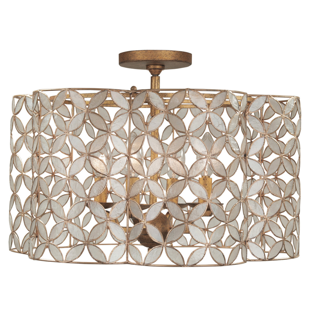 Kalco Maurelle 515045OL Ceiling Light - Oxidized Gold Leaf