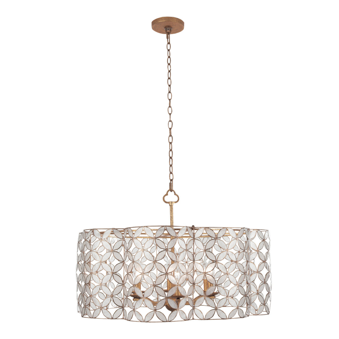 Kalco Maurelle 515050OL Pendant Light - Oxidized Gold Leaf