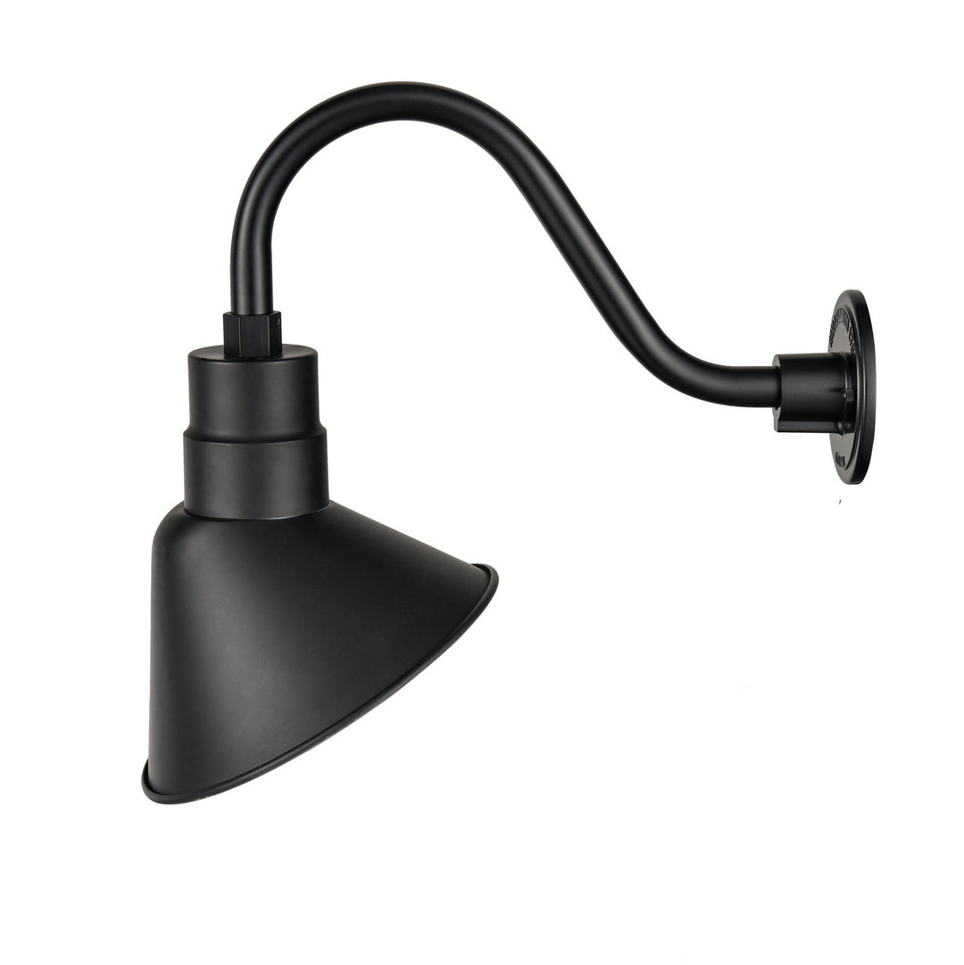 Millennium Lighting LEDRAS10-SB R Series Led Angle Shade Outdoor Black