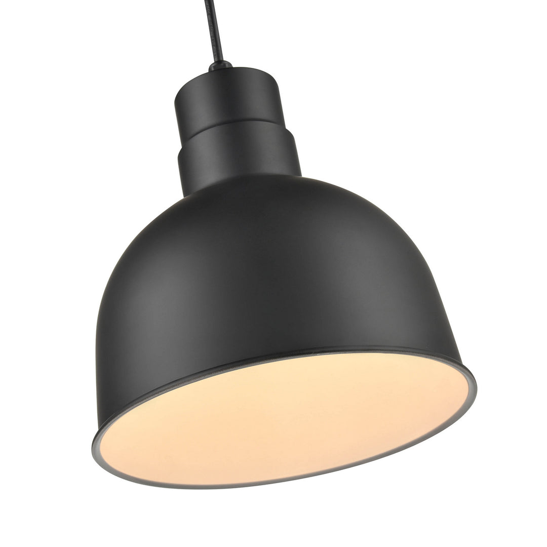 Millennium Lighting LEDRDBC10-SB R Series Led Cord Hung Deep Bowl Shade Utility Light Black