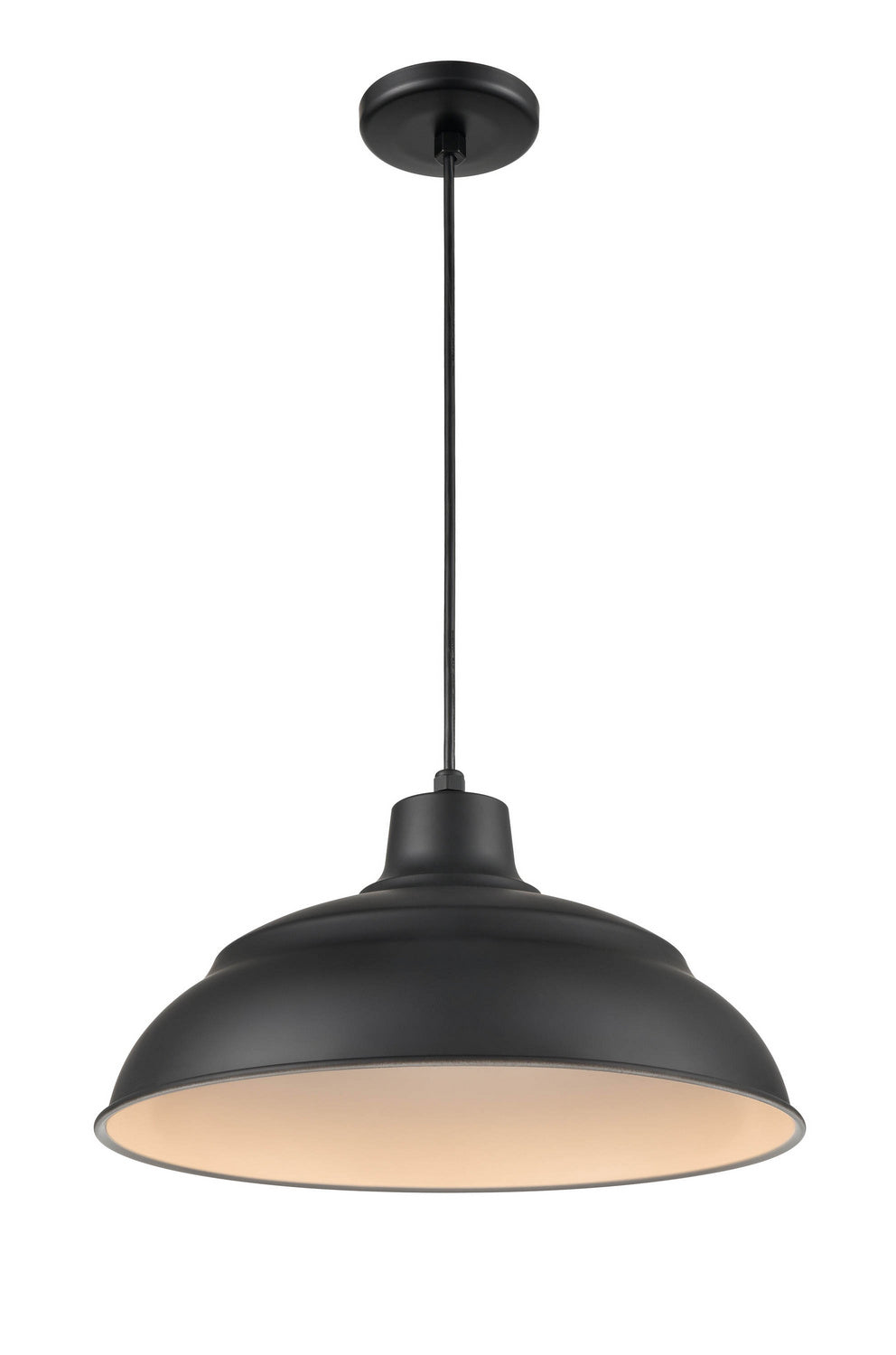 Millennium Lighting LEDRWHC17-SB R Series Led Warehouse/Cord Hung Utility Light Black