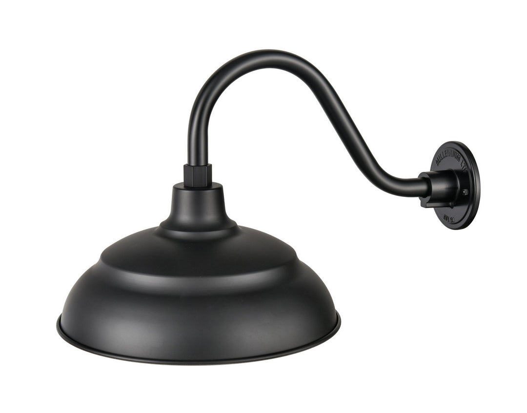 Millennium Lighting LEDRWHS17-SB R Series Led Warehouse Shade Outdoor Black