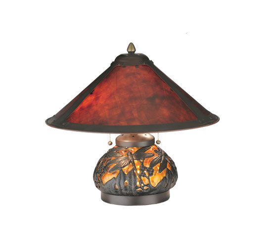 Meyda Tiffany Lighting 118681 Sutter Three Light Table Lamp Lamp Bronze / Dark