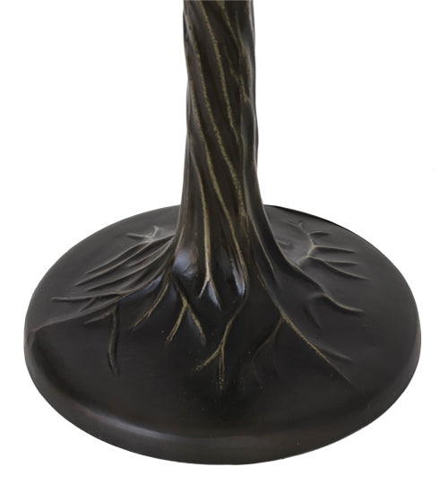 Meyda Tiffany Lighting 118688 Tree Three Light Table Base Lamp Bronze / Dark