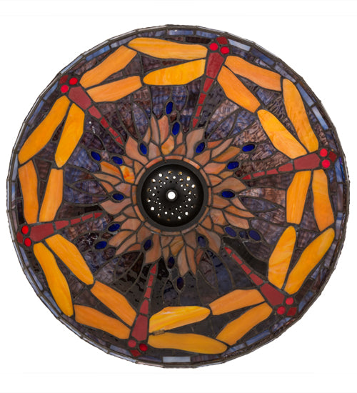 Meyda Tiffany Lighting 118711 Tiffany Hanginghead Dragonfly Shade Lamp Shade Multicolored