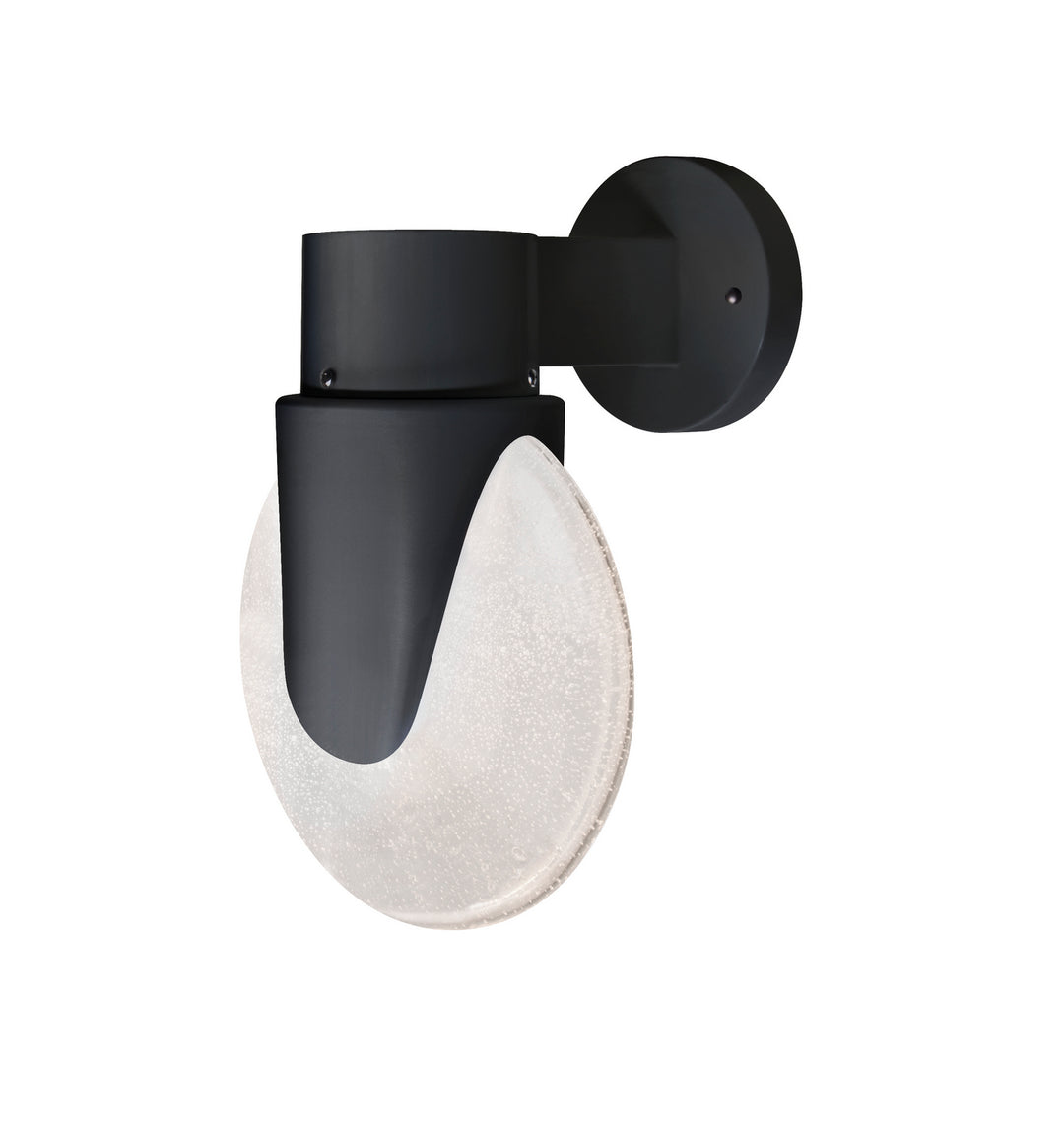 Besa Lighting PRADABK-WALL-BK Modern Prada Outdoor Black