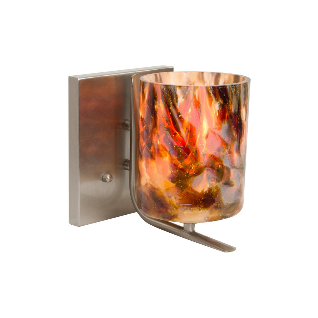 Besa Lava 1WC-LAVA-LED-SN Wall Sconce Light - Satin Nickel