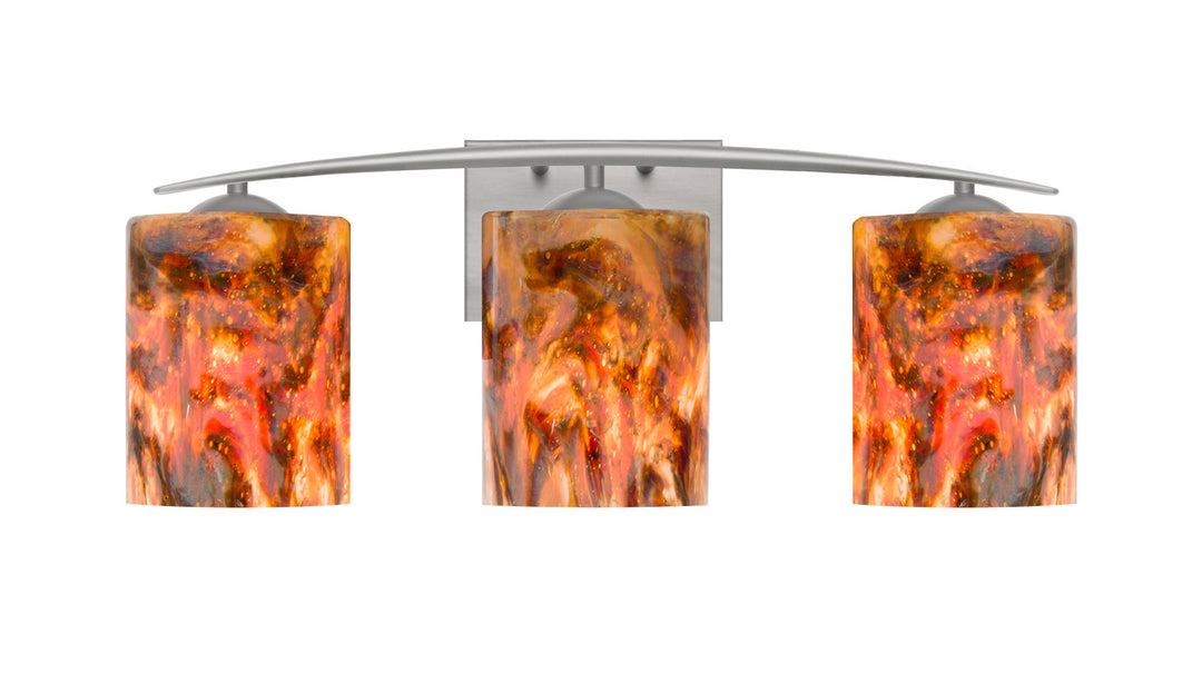 Besa Lava 3WC-LAVA-LED-SN Bath Vanity Light 23 in. wide - Satin Nickel