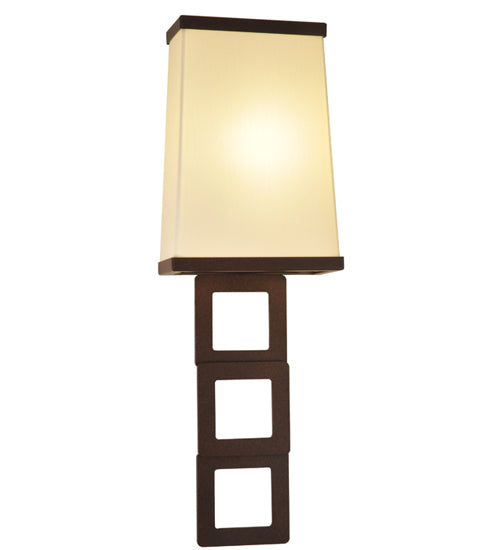 Meyda Tiffany Lighting 118793 Gridluck One Light Wall Sconce Utility Light Bronze / Dark