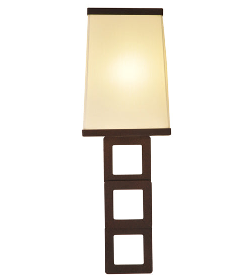 Meyda Tiffany Lighting 118793 Gridluck One Light Wall Sconce Utility Light Bronze / Dark