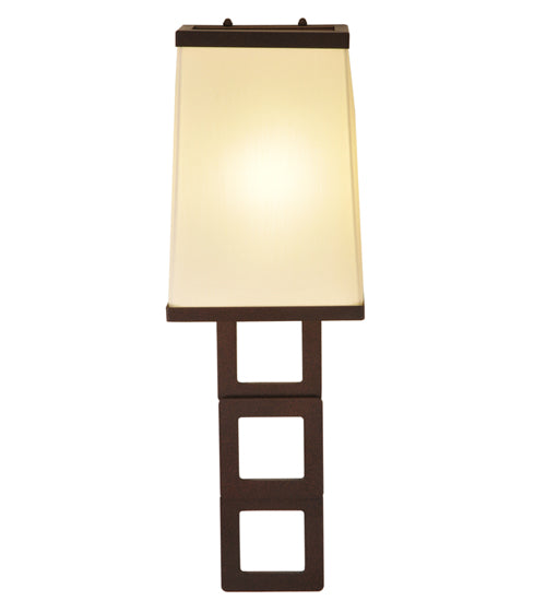 Meyda Tiffany Lighting 118793 Gridluck One Light Wall Sconce Utility Light Bronze / Dark