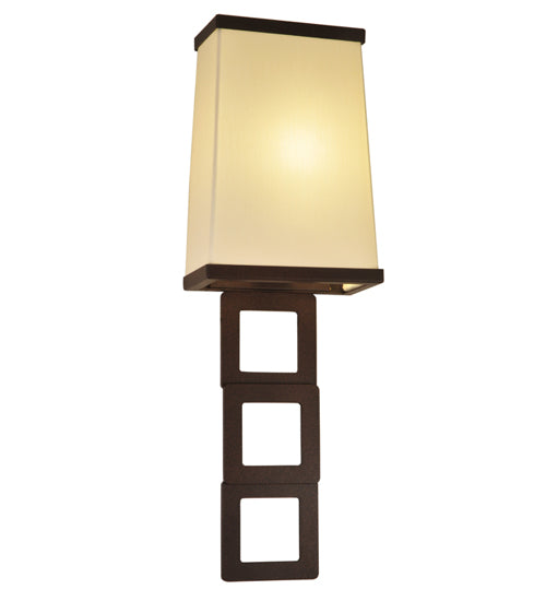 Meyda Tiffany Lighting 118793 Gridluck One Light Wall Sconce Utility Light Bronze / Dark