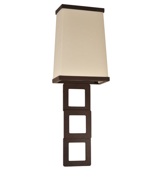 Meyda Tiffany Lighting 118793 Gridluck One Light Wall Sconce Utility Light Bronze / Dark