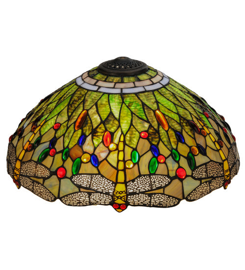 Meyda Tiffany Lighting 118846 Tiffany Hanginghead Dragonfly Shade Lamp Shade Multicolored