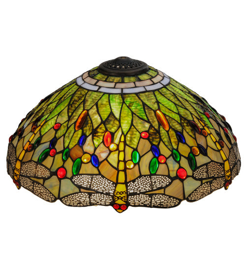Meyda Tiffany Lighting 118846 Tiffany Hanginghead Dragonfly Shade Lamp Shade Multicolored