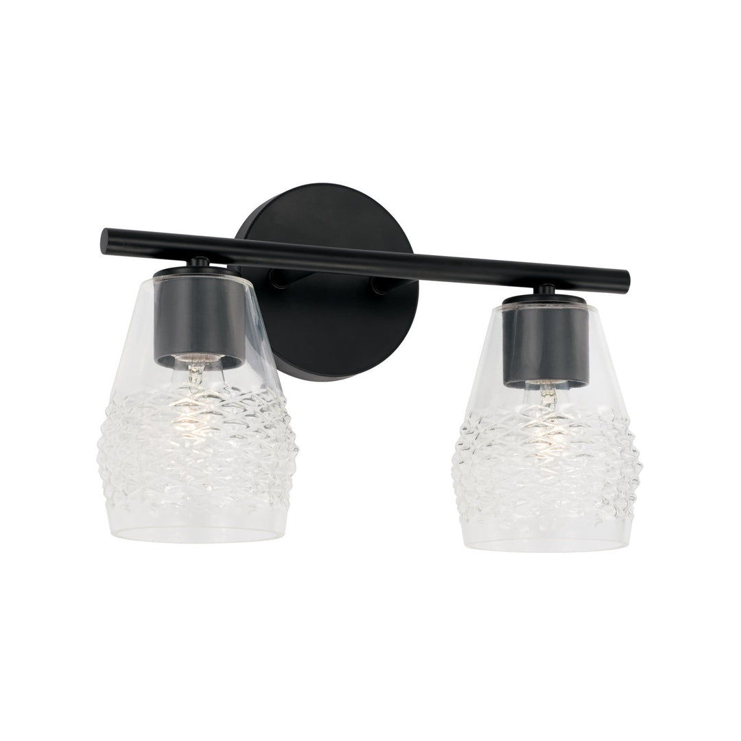 Capital Dena 145021MB-524 Bath Vanity Light 14 in. wide - Matte Black