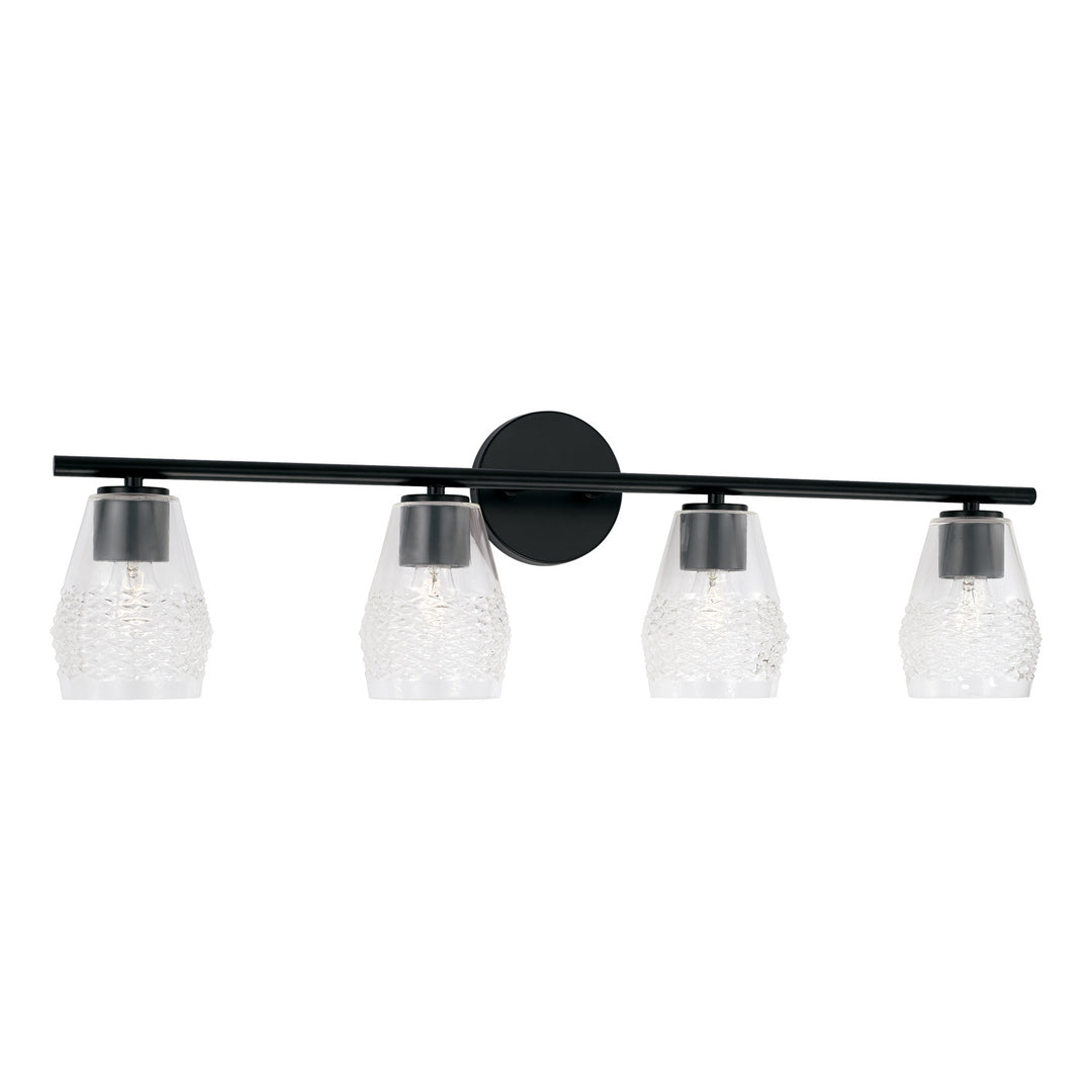 Capital Dena 145041MB-524 Bath Vanity Light 33 in. wide - Matte Black