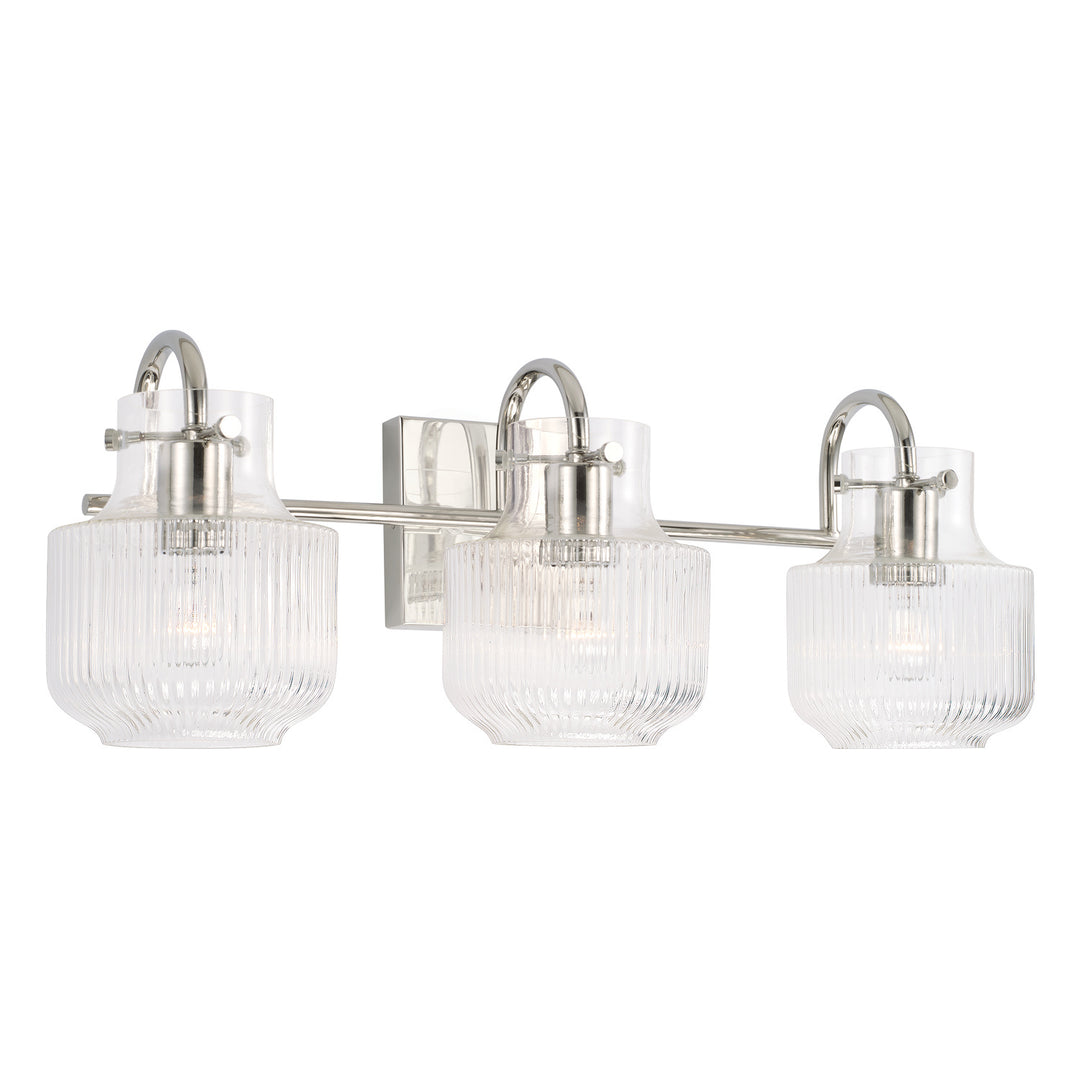 Capital Nyla 145131PN Bath Vanity Light 25 in. wide - Polished Nickel