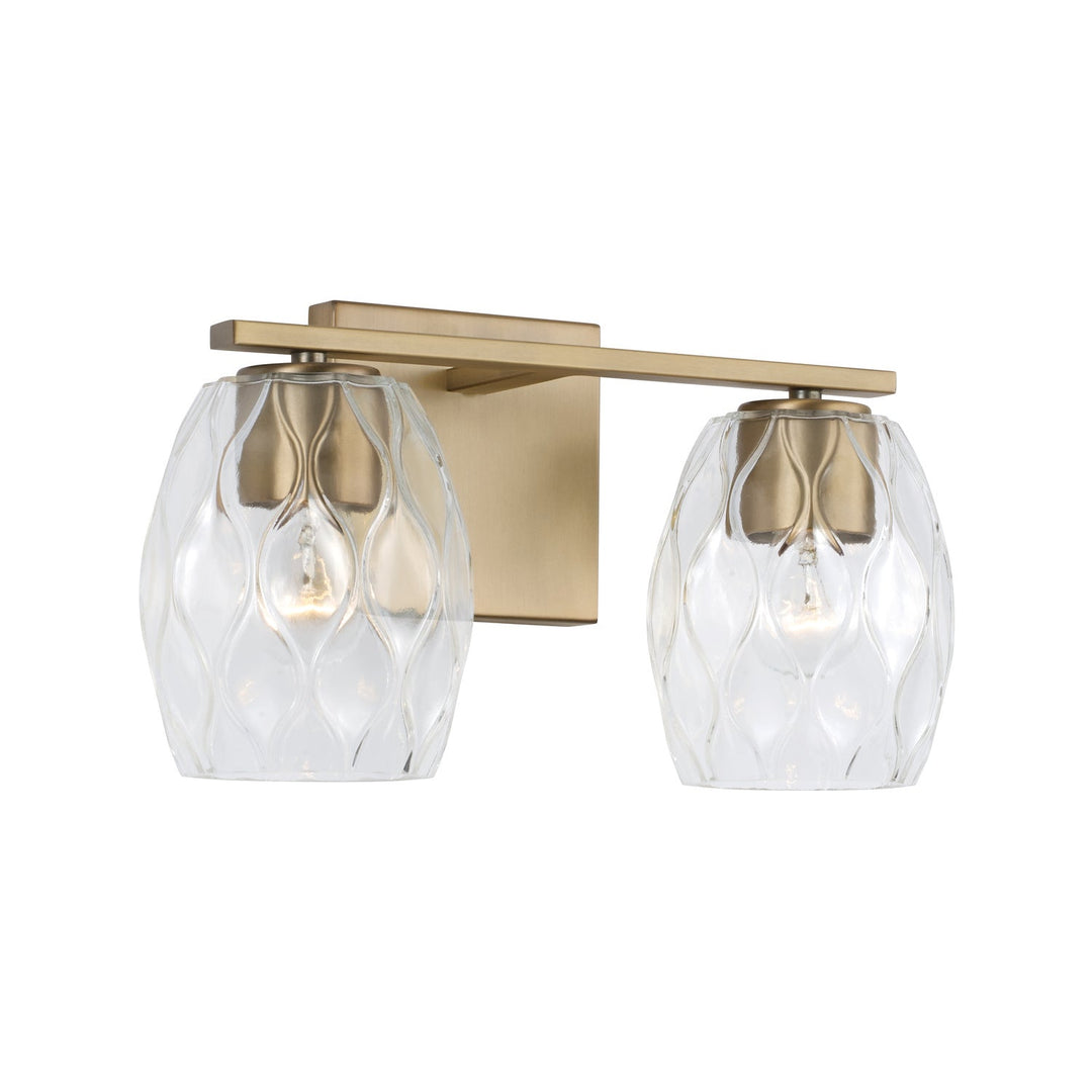 Capital Lucas 145321AD-525 Bath Vanity Light 14 in. wide - Aged Brass