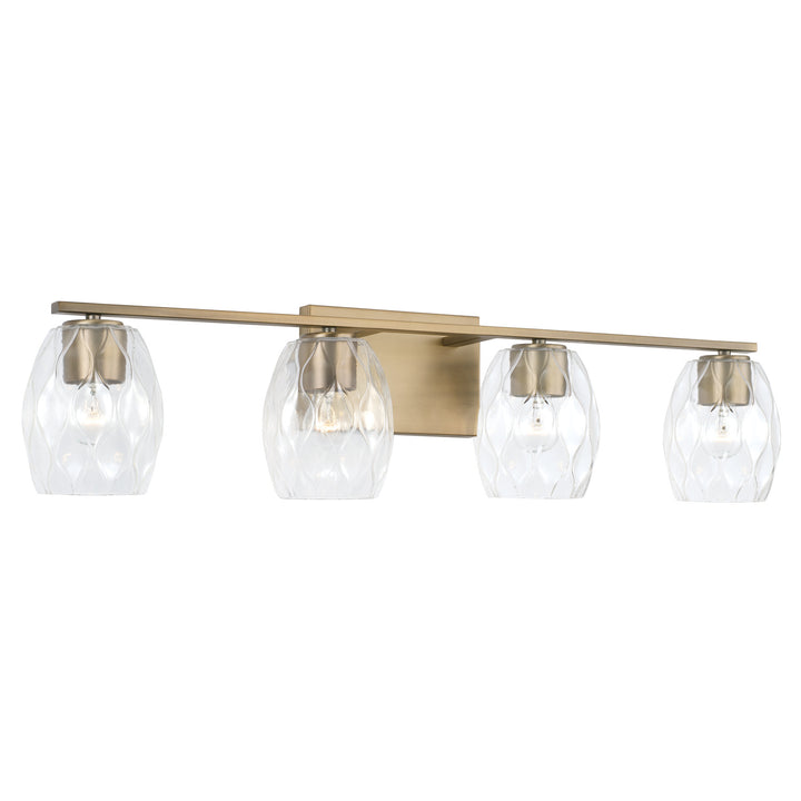 Capital Lucas 145341AD-525 Bath Vanity Light 34 in. wide - Aged Brass