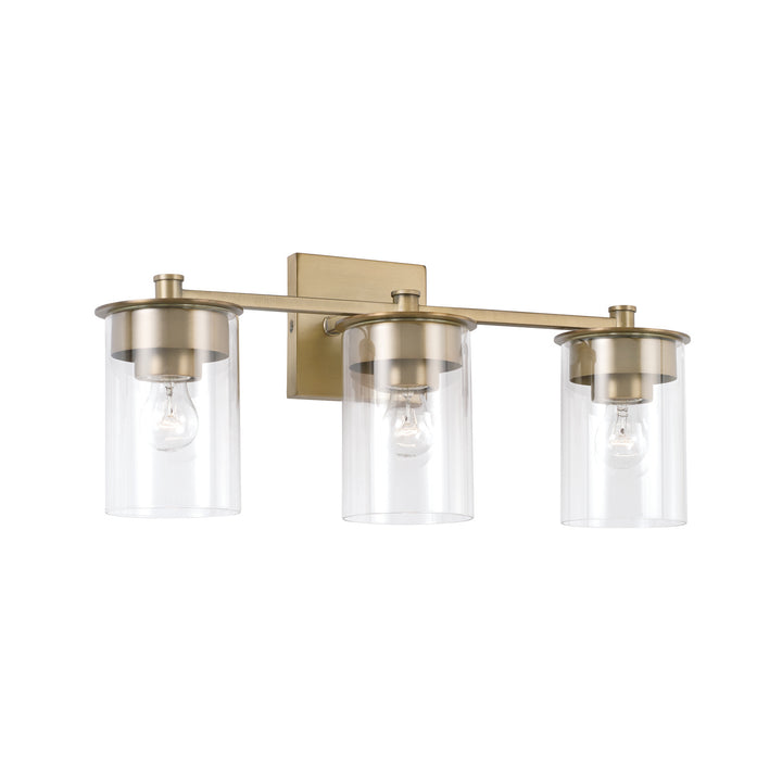 Capital Mason 146831AD-532 Bath Vanity Light 22 in. wide - Aged Brass