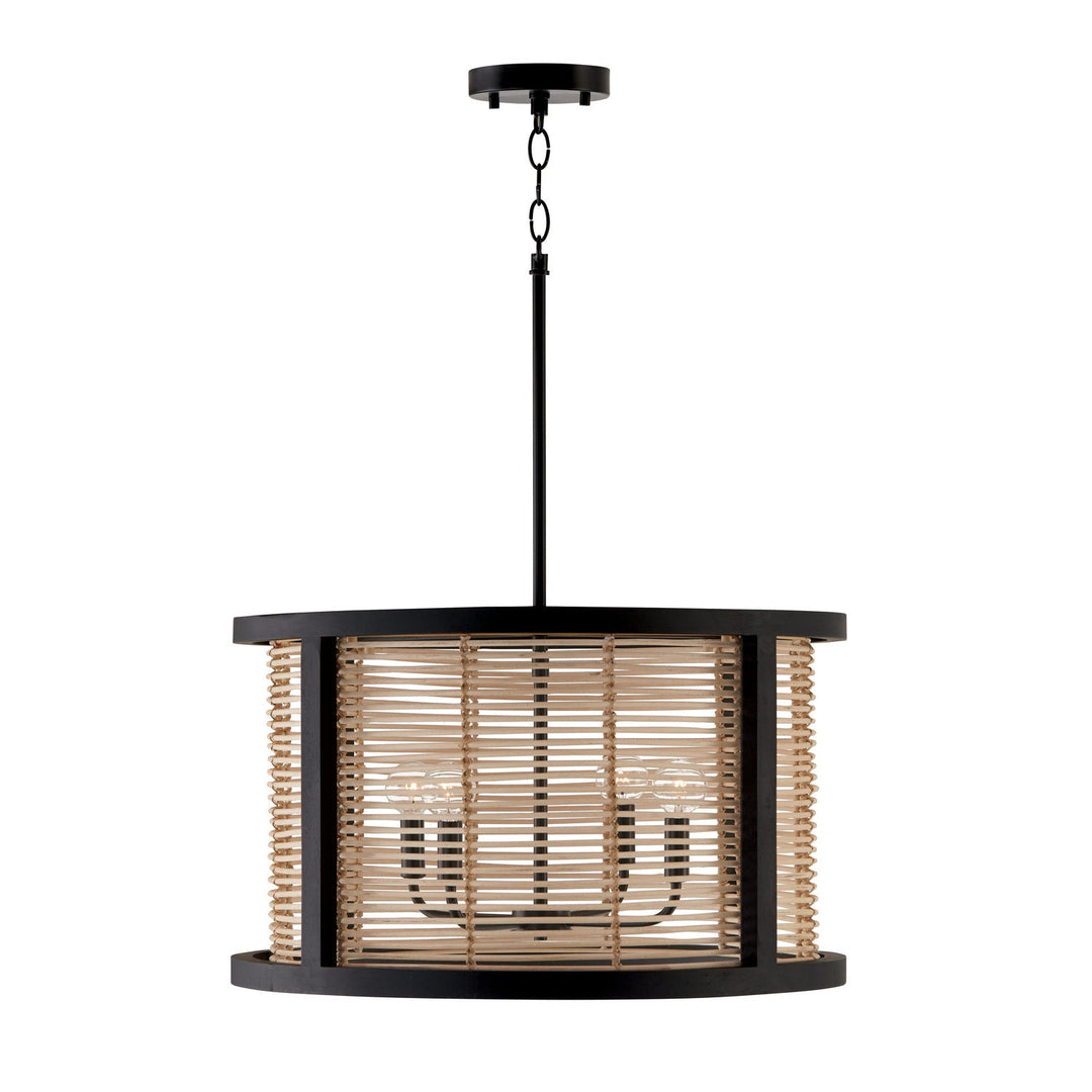 Capital Rico 344061FK Pendant Light - Flat Black