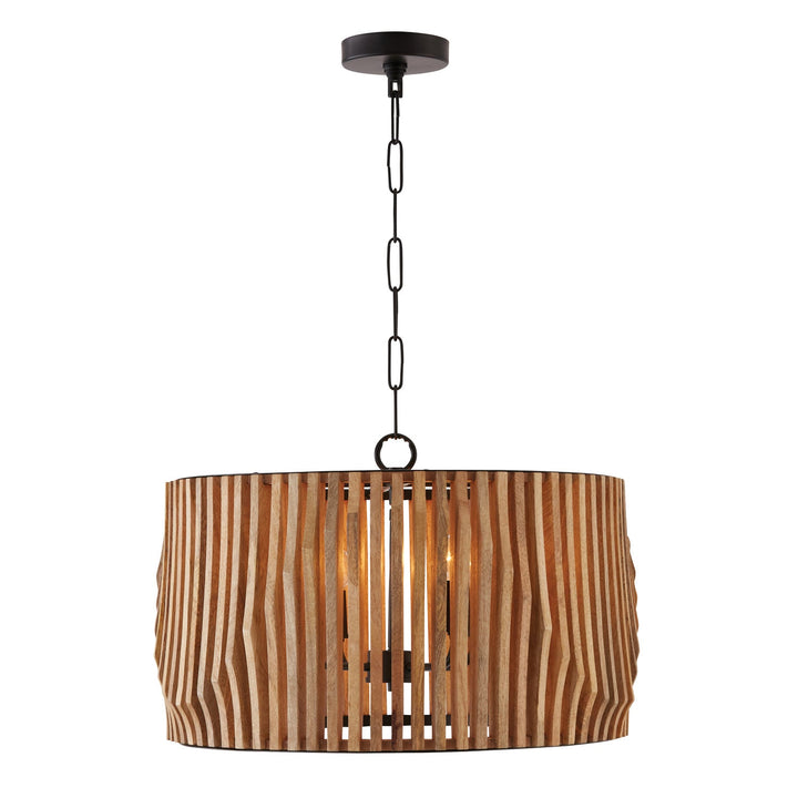 Capital Archer 344642WK Pendant Light - Light Wood and Matte Black