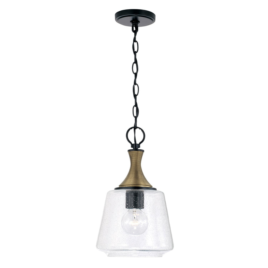 Capital Amara 345611KB Pendant Light - Matte Black with Brass