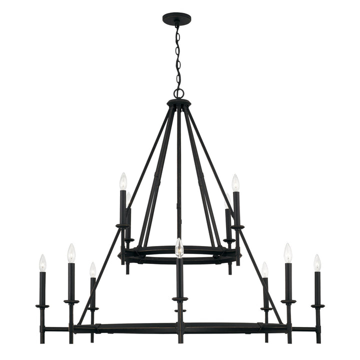 Capital Ogden 445201IH Chandelier Light - Brushed Black Iron