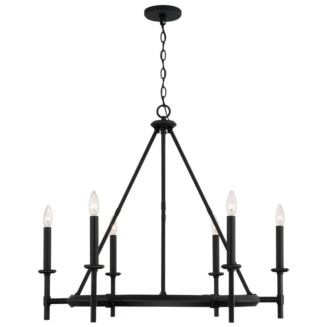 Capital Ogden 445261IH Chandelier Light - Brushed Black Iron