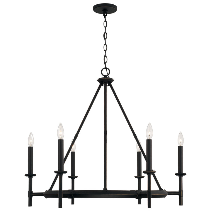 Capital Ogden 445261IH Chandelier Light - Brushed Black Iron