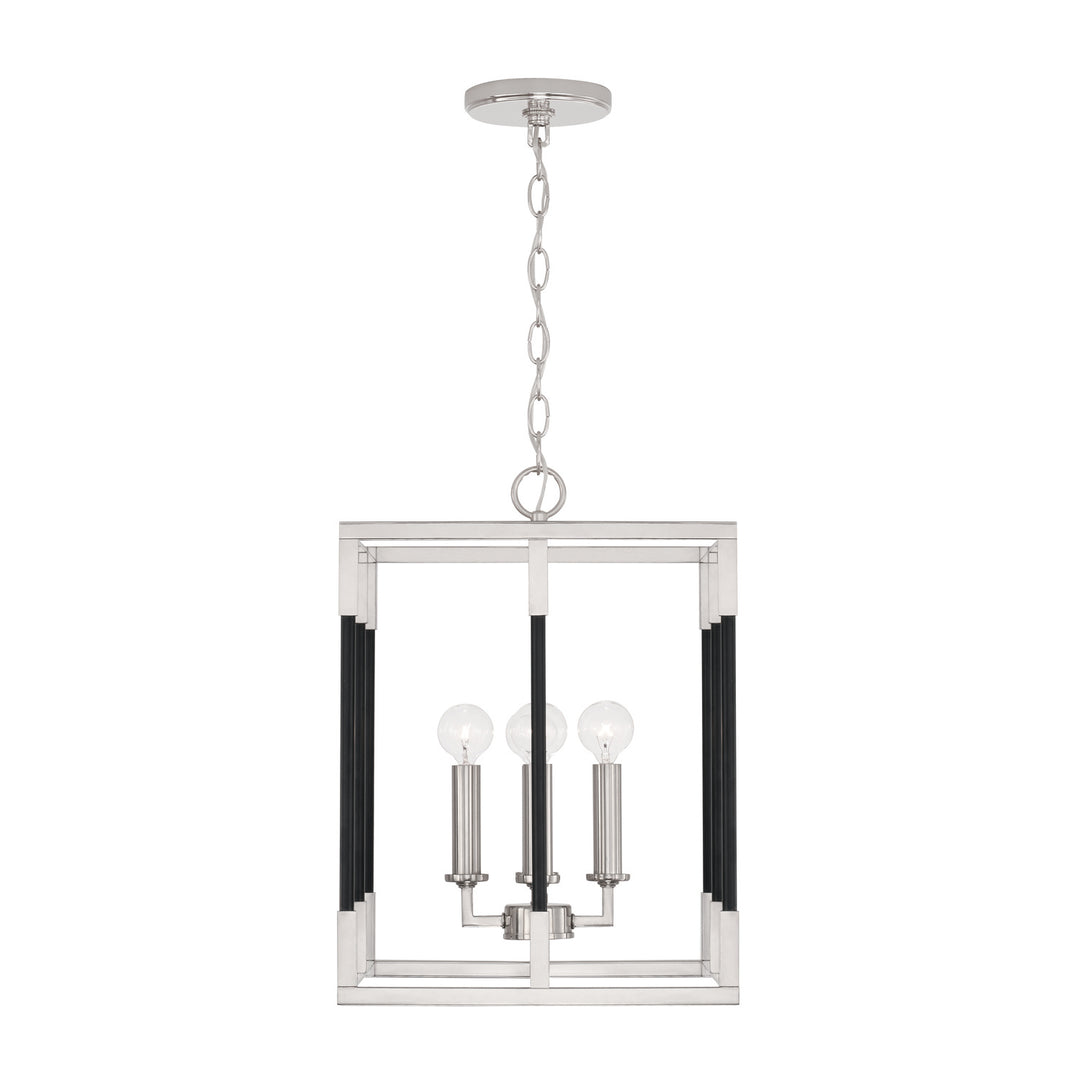 Capital Bleeker 544741NK Pendant Light - Polished Nickel and Matte Black