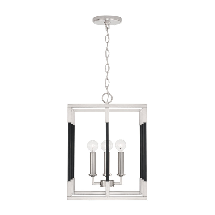 Capital Bleeker 544741NK Pendant Light - Polished Nickel and Matte Black