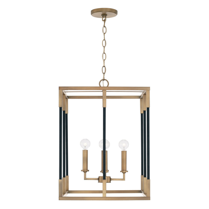 Capital Bleeker 544742AB Pendant Light - Aged Brass and Black