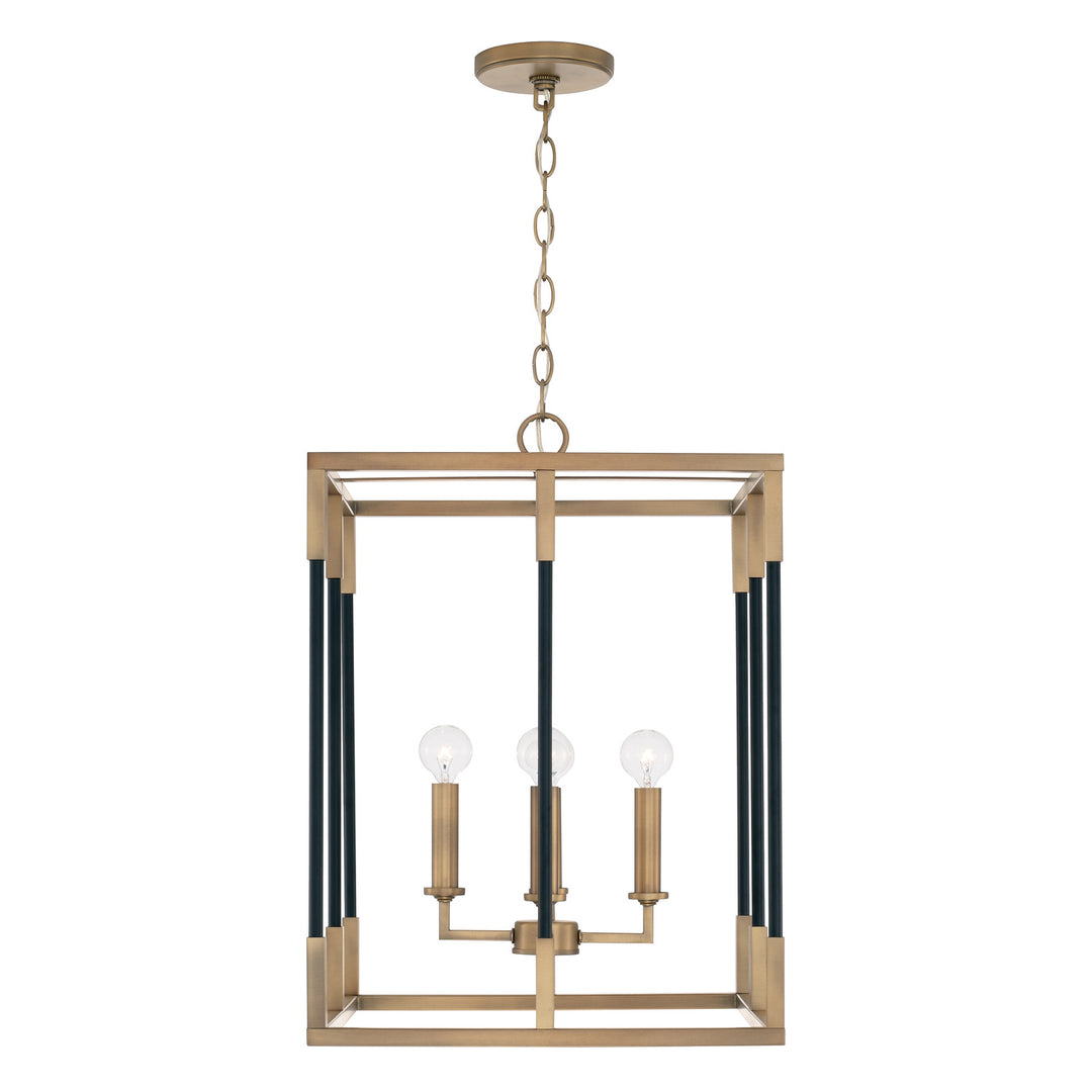 Capital Bleeker 544742AB Pendant Light - Aged Brass and Black