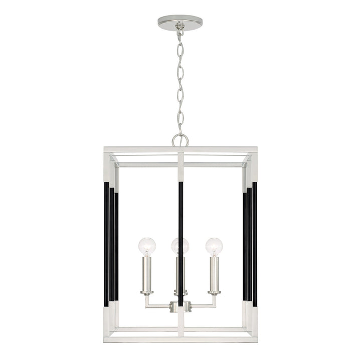 Capital Bleeker 544742NK Pendant Light - Polished Nickel and Matte Black