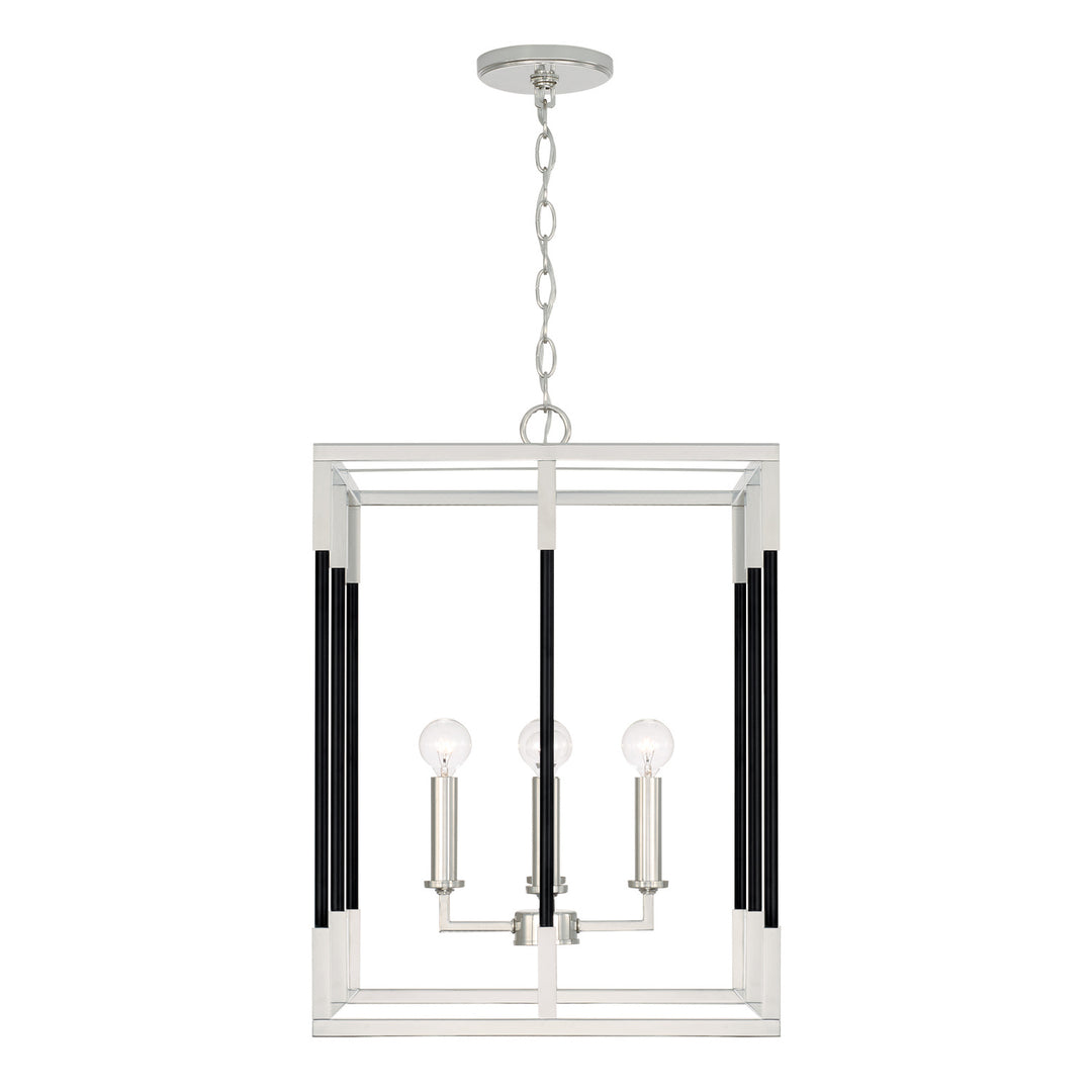 Capital Bleeker 544742NK Pendant Light - Polished Nickel and Matte Black